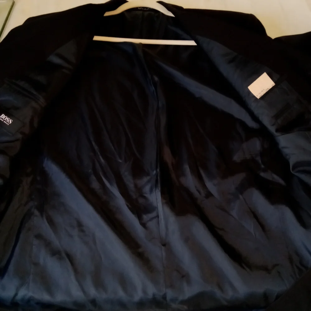 Nwot Hugo Boss Dark Navy Pure Virgin Wool.3 Button Blazer 44L - Picture 7 of 12